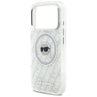 6. Karl Lagerfeld IML Karl Head Logo MagSafe Case für iPhone 17 Pro - Grau