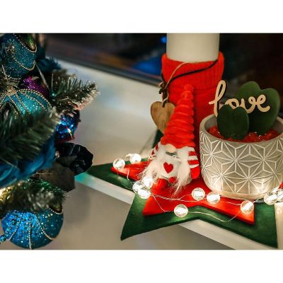 4. Dekorativer Gartenzwerg, 15 cm, Mädchen