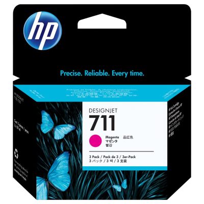10. HP 3er-Pack Magenta 711 DesignJet Tintenpatronen 29 ml