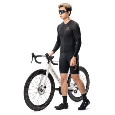2. Rockbros YDCX008 Diamond Langarm-Radtrikot Größe XL - Schwarz