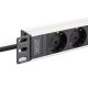 4. Digitus DN-95440 PDU 9-fach Steckdose 1HE Schwarz, Silber