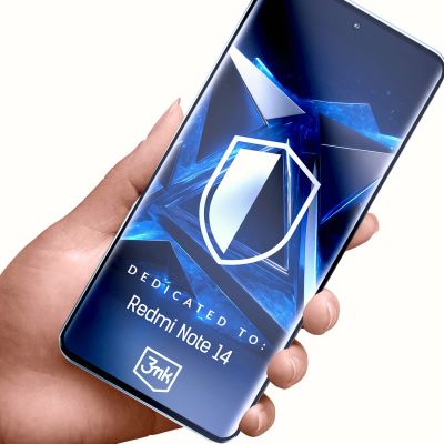 3. Gehärtetes Glas 3mk HardGlass Max Lite Black für Xiaomi Redmi Note 14 5G