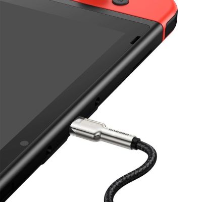 8. Baseus Cafule Series Metal Data USB-C / USB-C PD QC SCP 100W 5A 2 m Kabel - Schwarz