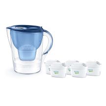Brita Marella XL Filterkanne + 5 MaxtraPro PP-Kartuschen (3,5 l; blau)