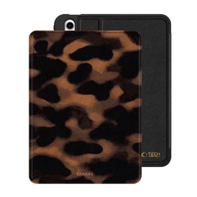 3. Tech-Protect Lamano Hülle für iPad 10,9" (10/2022) und 11" (11/2025) – braun und schwarz