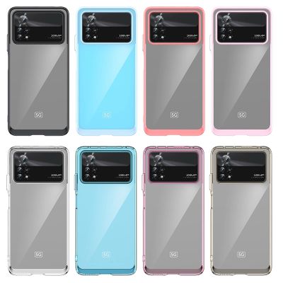 6. Weltraumhülle für Xiaomi Poco X4 Pro 5G Hülle mit flexiblem Rahmen blau