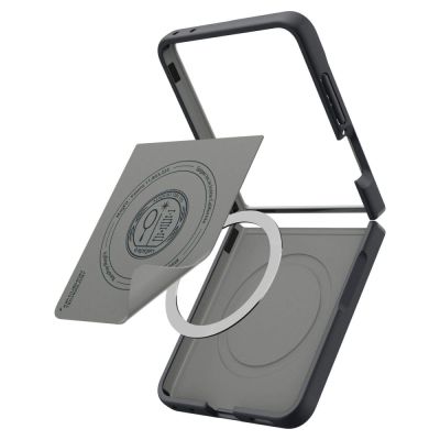 3. Spigen Nano Pop MagSafe Hülle für Samsung Galaxy Z Flip 8 – Schwarz und Grau