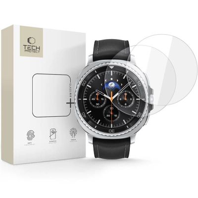 Tech-Protect Glass Fit+ 2er-Pack Panzerglas für Samsung Galaxy Watch 8 Classic 46 mm - Transparent
