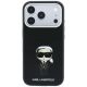 4. Karl Lagerfeld Smooth Ikonik Sketch MagSafe Hülle für iPhone 18 Pro / 17 Pro - Schwarz