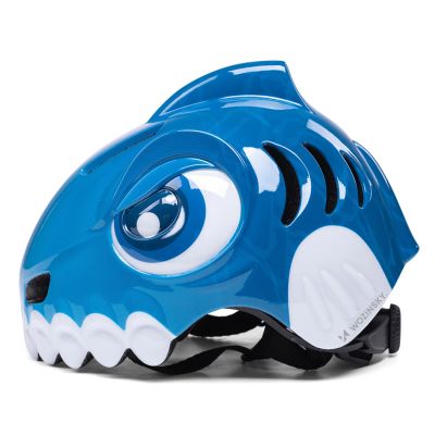 4. Wozinsky Kinderfahrradhelm mit Dinosaurier-Motiv, Größe S – Blau