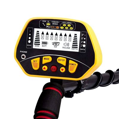 2. POWERNEED Metalldetektor, LCD-Display mit Hintergrundbeleuchtung, Pinpointer, wasserdicht, 20 cm Spule MD20