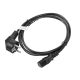 2. Lanberg CA-C13C-10CC-0018-BK Kabel (C13 / IEC C13 / IEC 320 C13 F - Shuko M; 1,8 m; schwarz)