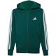 adidas Essentials Sweatshirt mit durchgehendem Reißverschluss für Kinder, Grün KT3373