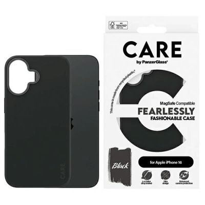 CARE by PanzerGlass Fashion Case iPhone 16 6,1" schwarz/schwarz MagSafe 1377