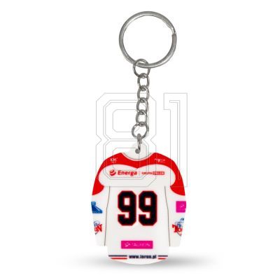 2. KH Toruń Eishockey-Trikot-Schlüsselanhänger (Heim) SREBBREKH-KHT