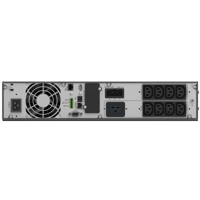 5. POWER WALKER USV-Online-Rack 19" VFI 3000 ICR IOT PF1 1/1 Phase, 3000 VA, 8x IEC C13 + 1x IEC C19, USB/RS232, LCD