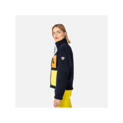 10. Rossignol W On Air Fleece Jkt Blaues Sweatshirt