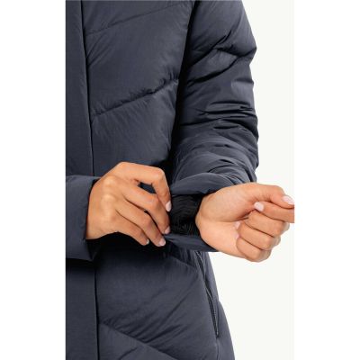 9. Jack Wolfskin MARIENPLATZ COAT W night blue Daunen-isolierte Damen Winterjacke marineblau (1206971_1010)