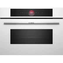 BOSCH CMG7241W1 Kompakt-Einbaubackofen mit Mikrowelle, 60 x 45 cm, weiß