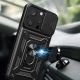 2. Hybrid Armor Camshield-Hülle mit Ständer und Kameraabdeckung für iPhone 15 Pro – Pink