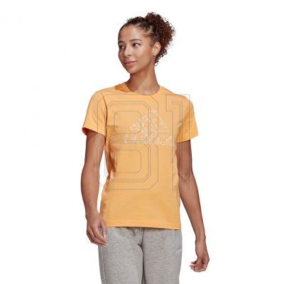 3. Adidas Outlined Floral Graphic T-Shirt W GL1030