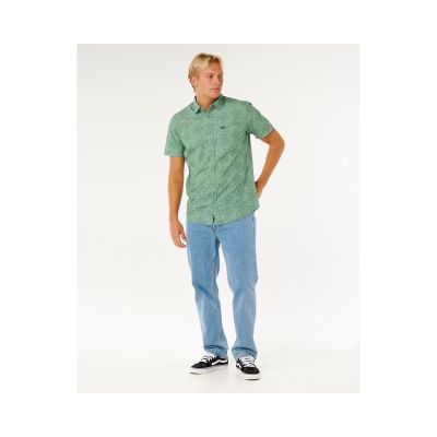 4. RIP CURL Herren Hypno Micro Kurzarmhemd Grün