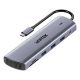 10. UNITEK D1113BGY01 Hubs und Konzentratoren 2 x USB 3.2 Gen 2 (3.1 Gen 2) Typ-C 1000 Mbit/s Grau