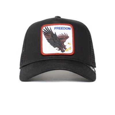 2. Goorin Bros. The Freedom Eagle Trucker Cap - 101-0384-BLK