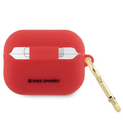 2. Hello Kitty Silikon 3D Kitty Head Hülle für AirPods Pro 2 (2022/2023) – Fuchsia