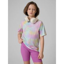 T-Shirt mit Aufdruck für Mädchen 4F 4FJRSS26TTSHF3826-90A