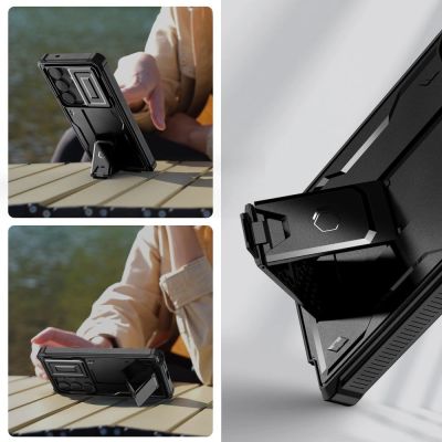 3. Tech-Protect Kevlar Cam+ Hülle für Samsung Galaxy S25 Ultra - Schwarz