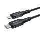 9. Acefast C4-01 Lightning – USB-C PD-Kabel 30 W 3 A 480 Mbit/s 1,8 m – Schwarz