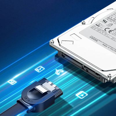 3. Ugreen rechtwinkliges SATA 3.0 Kabel 0,5m schwarz (US217)