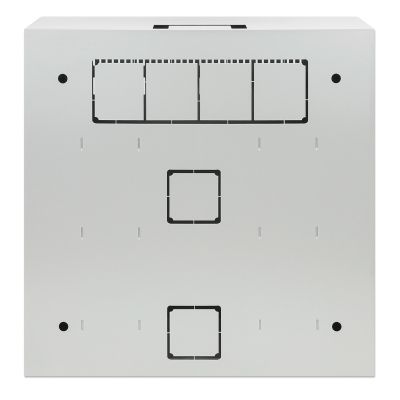 4. Flaches 4U + 2U Rack 19"-Wandgehäuse, grau