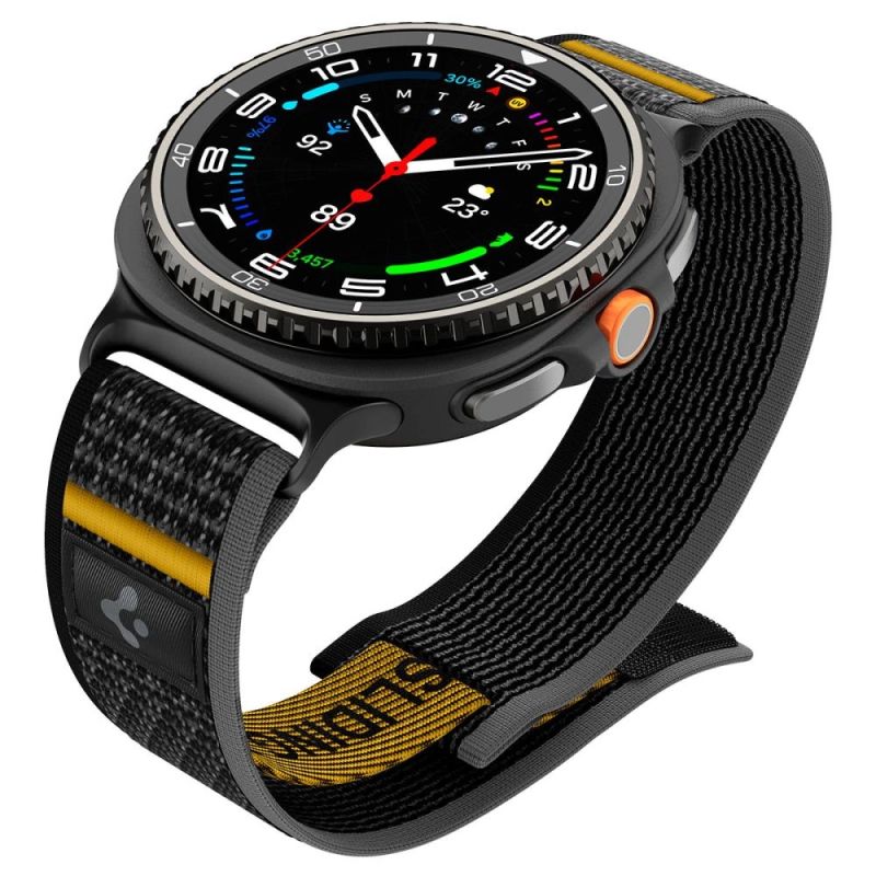 9. Spigen Athlex Air Strap für Samsung Galaxy Watch 40/44/46 mm - Schwarz und Gelb