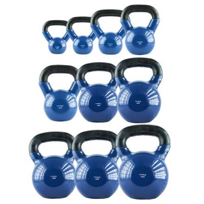 6. Blaue HMS KNV24 Kettlebell aus Gusseisen, 24 kg