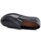 4. Schwarze Damen-Keilsandalen aus Leder zum Hineinschlüpfen, Potocki JE19505