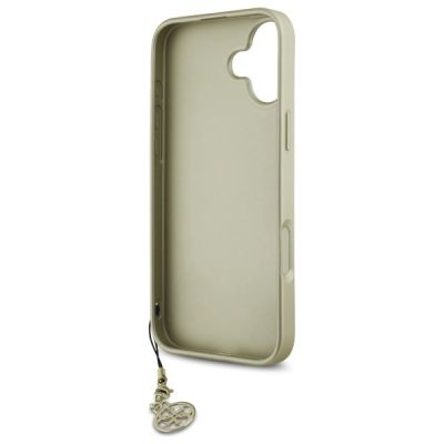 7. Guess 4G Charms Collection Hülle für iPhone 16 – braun