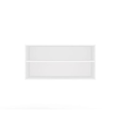 OPENO 100 Aufsatz, weiß – modulares Garderobenregal, 100 cm, für das Schlafzimmer