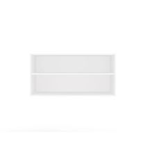OPENO 100 Aufsatz, weiß – modulares Garderobenregal, 100 cm, für das Schlafzimmer