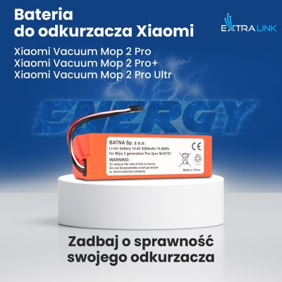 7. Extralink | Akku, Staubsauger-Akkumulator | Ersatz für Xiaomi Mop P/Mop Pro2 Pro 2Pro MJSTS1 14,4 V 5200 mAh [KOPIE]