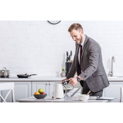10. ELDOM OSS Wasserkocher, Fassungsvermögen 1,7 l, Leistung 2150 W, Weiß C270B
