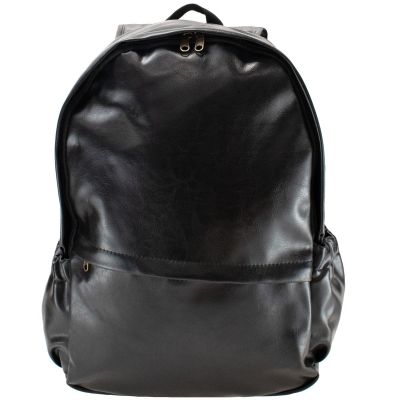 2. SCHWARZER RUCKSACK AUS ÖKO-LEDER SEMI LINE