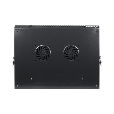 5. Lanberg WF01-6412-10B Rack-Schrank (12 HE; 635 mm / 600 mm / 450 mm; Wandmontage; Glas; 19 Zoll; schwarz)