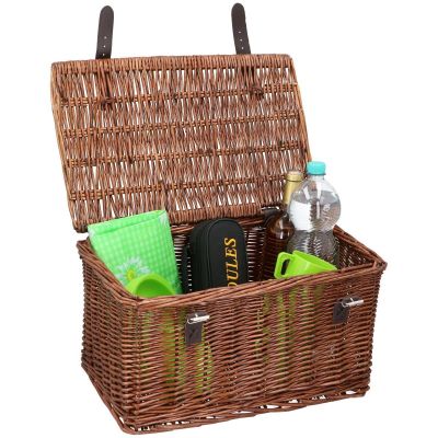 12. Fahrradkorb aus Weide für die vordere Fahrradausrüstung 45x30x25cm