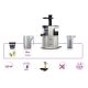 18. ELDOM Slow Juicer PJ350 250 W Schwarz Zwei Filter Neue Generation Schwerlastpresse