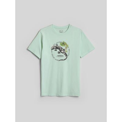 5. Herren-T-Shirt mit Aufdruck, regulär, Größe 4F 4FKAW26TTSHM4474-47S