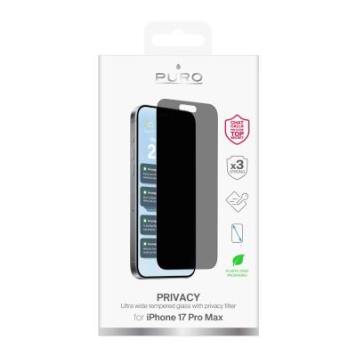 2. Puro Privacy Tempered Glass für iPhone 17 Pro Max