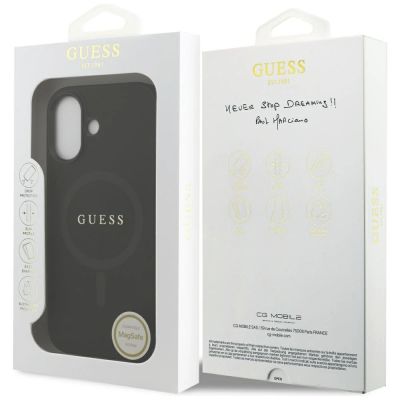 8. Guess Saffiano Classic Logo MagSafe Hülle für iPhone 17 - Schwarz