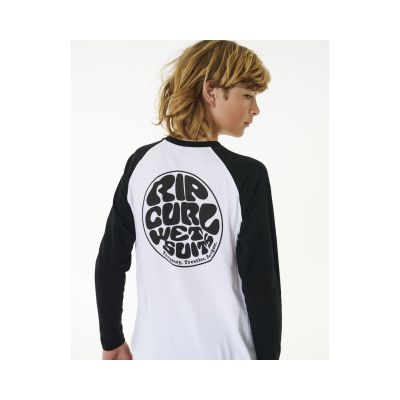 2. RIP CURL Wettie Icon Ls Tee -Boy White